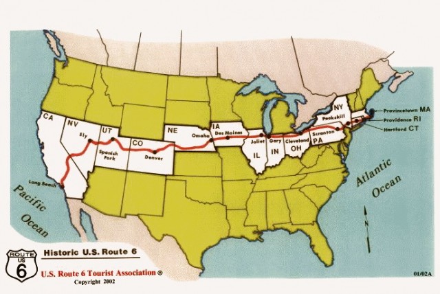 Us State Beginning With A Longest Drive Cross Country on US Route 6 | Getaway Mavens