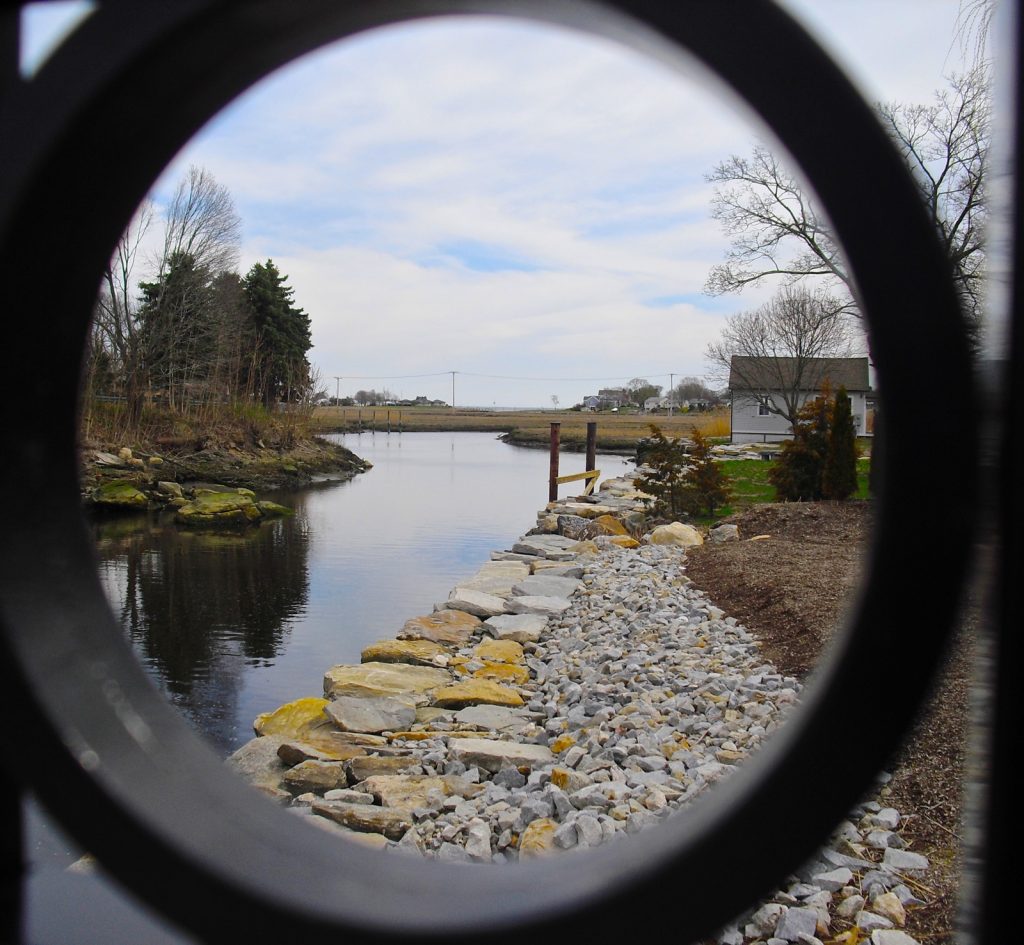 Clinton CT harbor through gate 