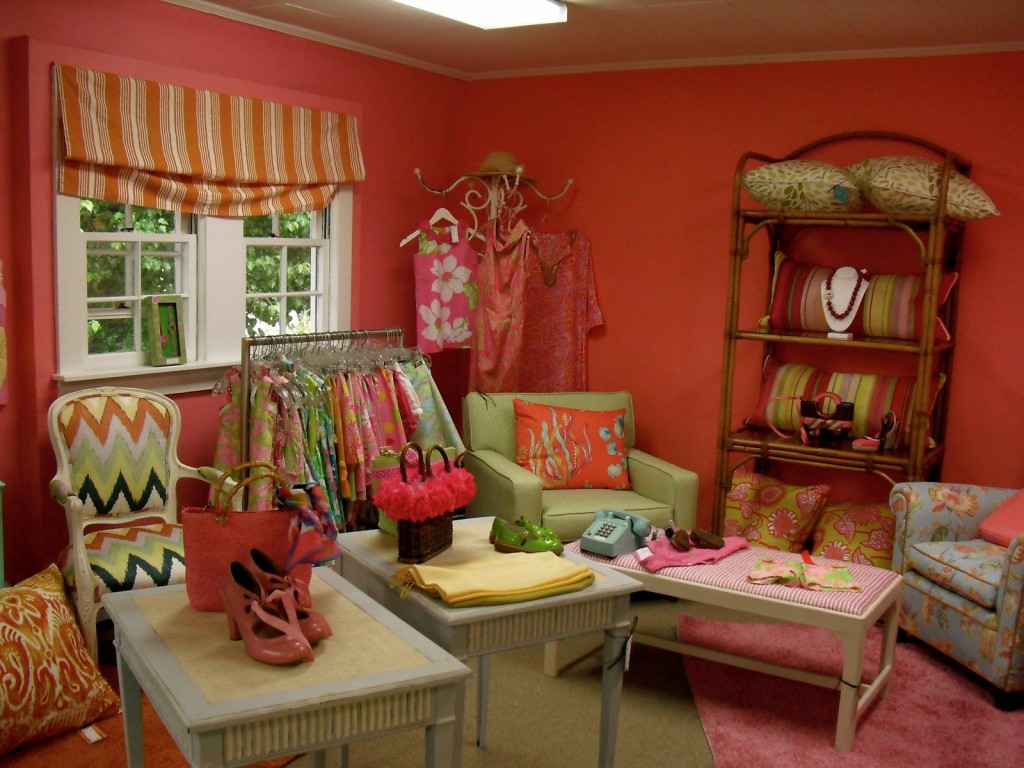 Lily Pulitzer room at Consigned Designs Greenwich CT