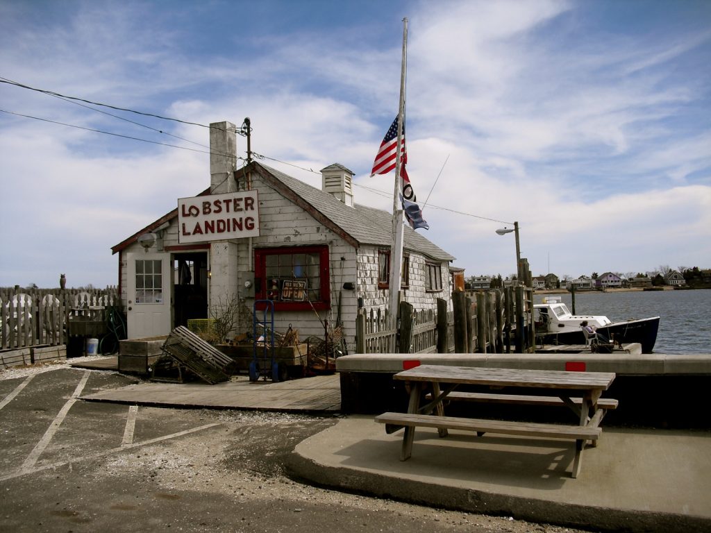 Lobster shack at Lobster Landing in Clinton CT