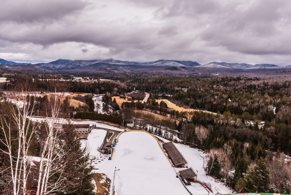 View from Olympic Ski Jump in Lake Placid