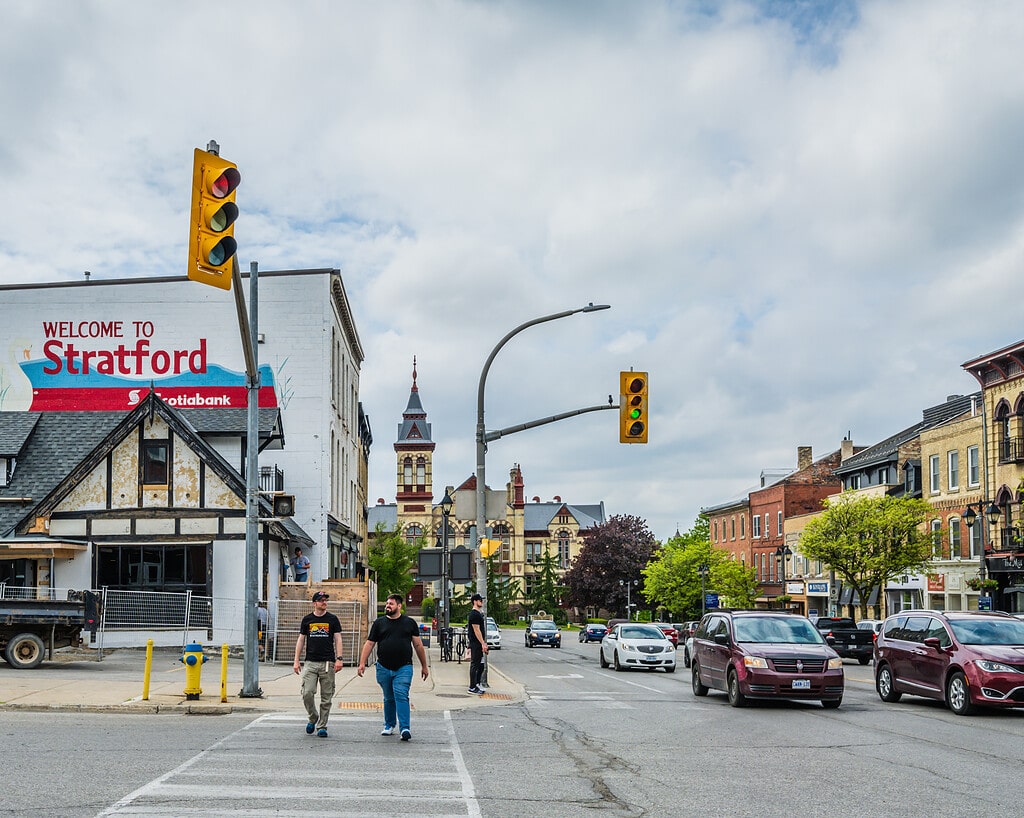 Welcome to Stratford Ontario sign.