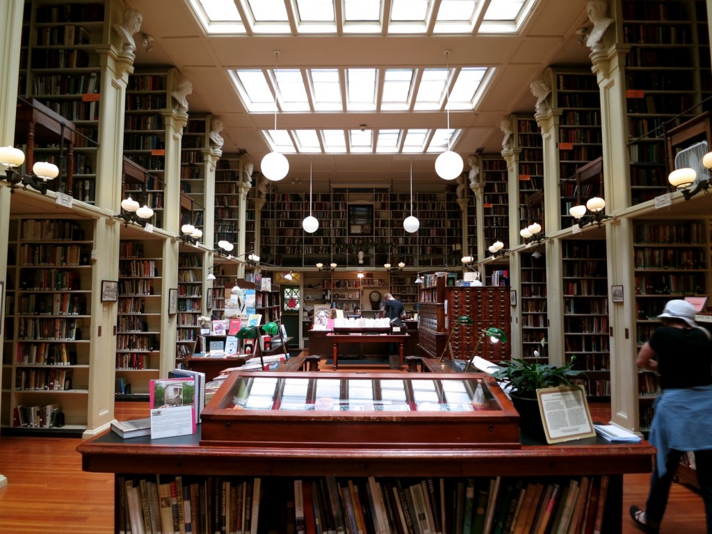 Interior stacks of Providence Anthenaeum