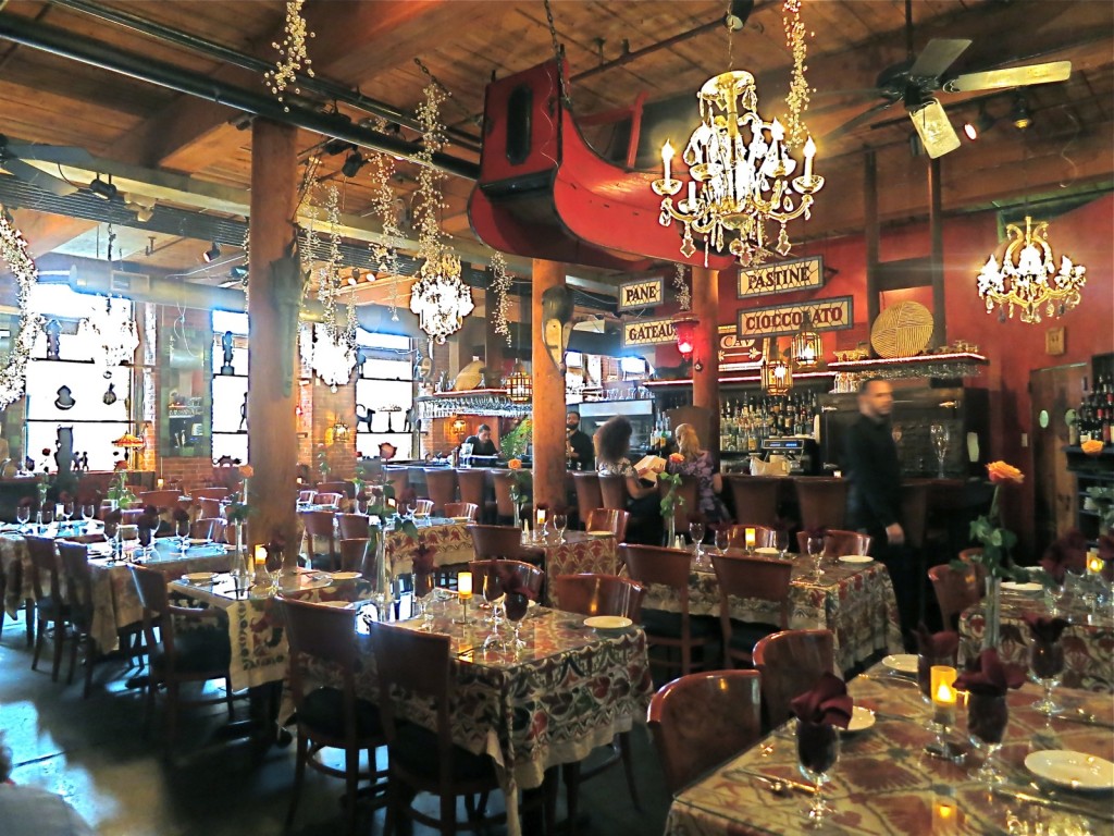 Interior of restaurant that doubles as antique shop, CAV; 