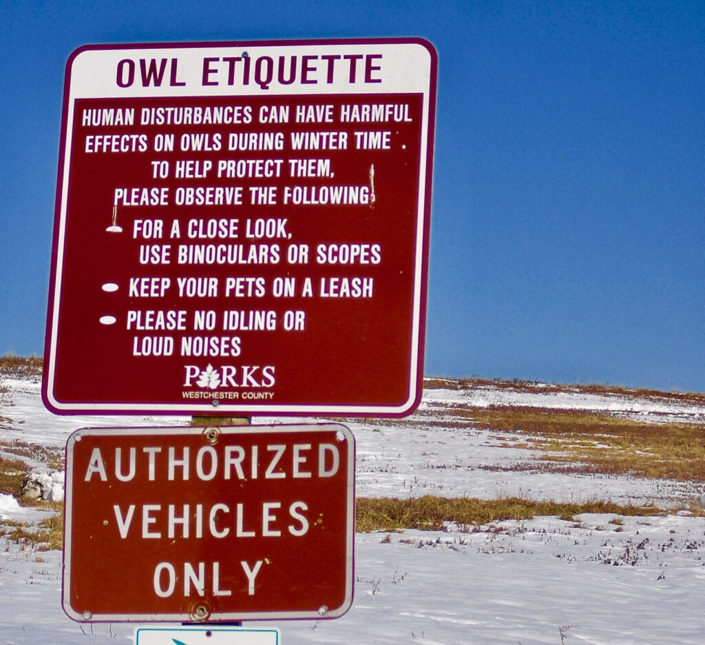 Protect Owl Sign at Croton Point Park NY