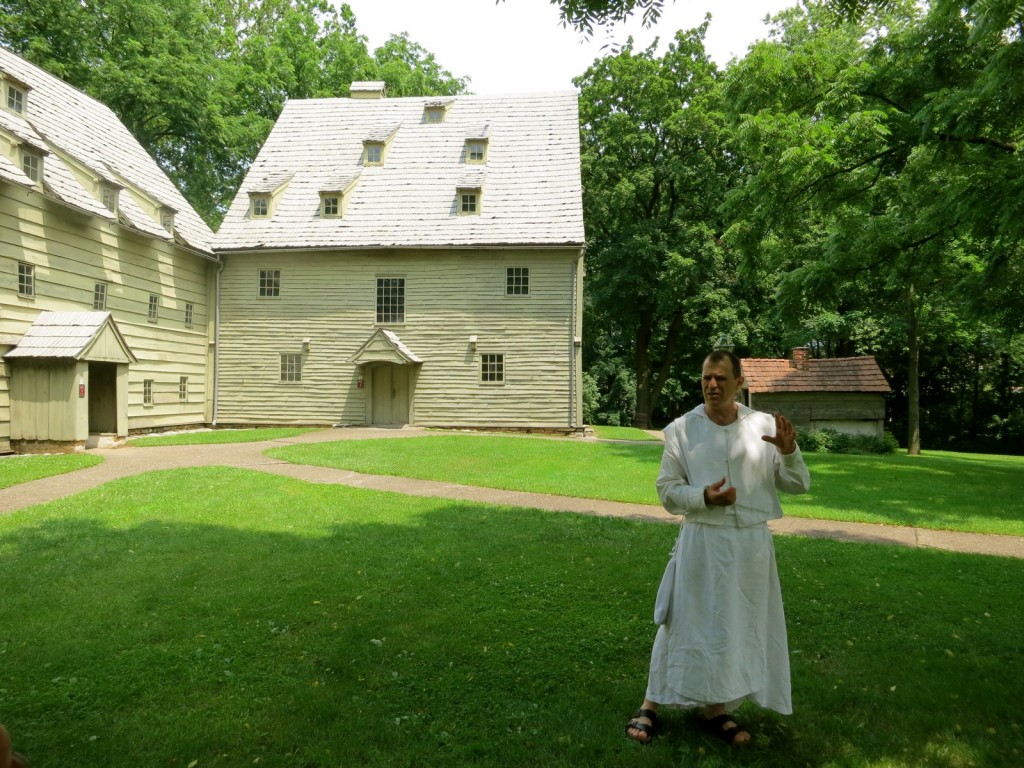 Guided tour of Womens Dorm and Meeting House of Ephrata Cloister in Lancaster County, PA
