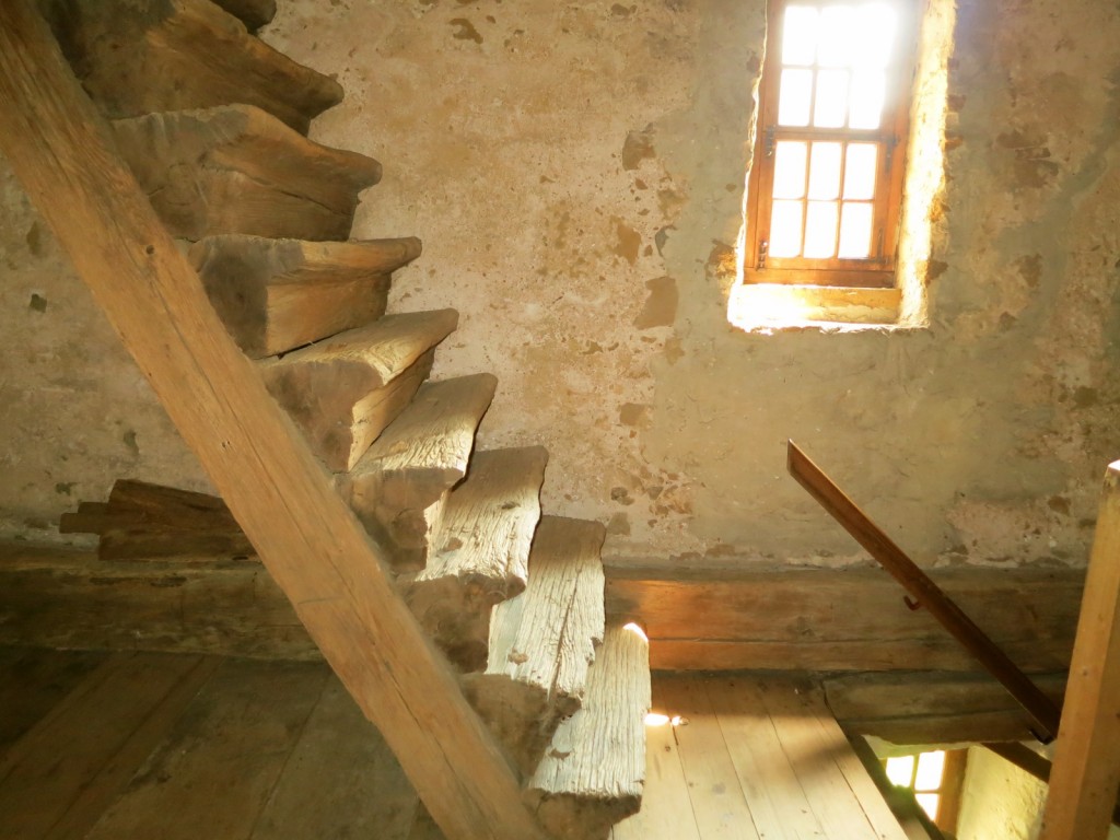 Original 1719 Steps at Hans Herr House in Lancaster County PA
