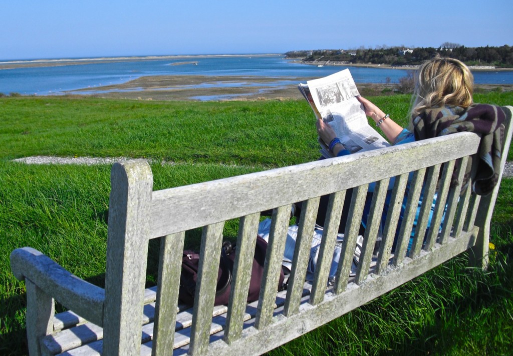 Bench overlooking Fort HIll and Nasuet Marsh