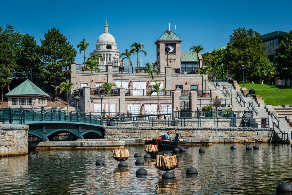 Prepping for the WaterFire Festival