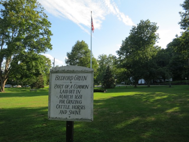 Bedford Common established 1681 for cattle and sheep grazing; Bedford, NY