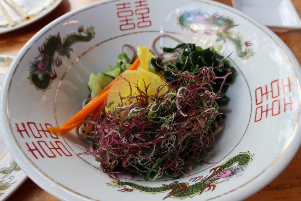 Salad and Soba Noodles Miya's New Haven CT