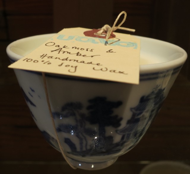 Soy scented candle in Chinese tea cup - Ouvo Moderno in Katonah, NY