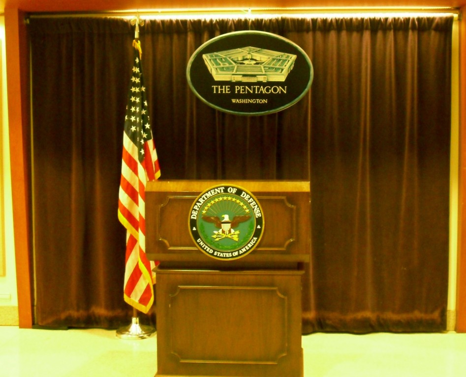 Pentagon Podium Well Known to Press - The Pentagon - Arlington VA