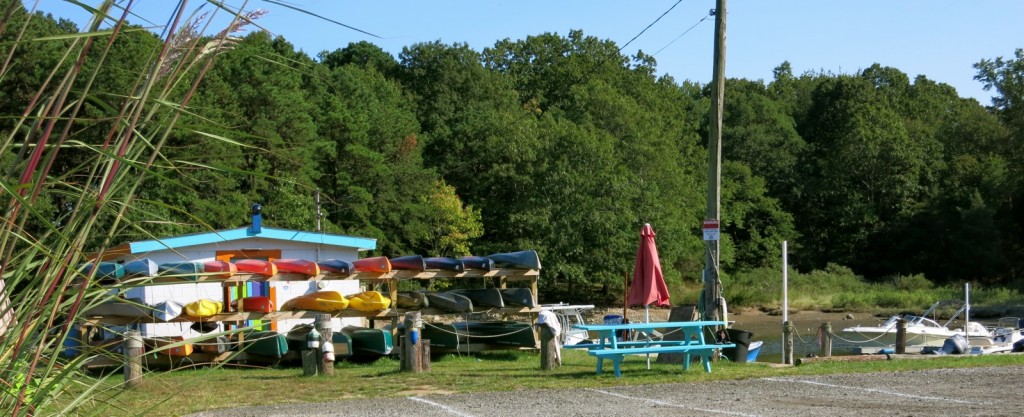 Kayak rentals at Black Hall Marina on the Black Hall River in Old Lyme, CT