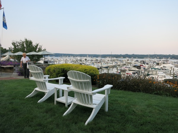 View from backyard of Inn at Harbor Hill Marina on Niantic CT River