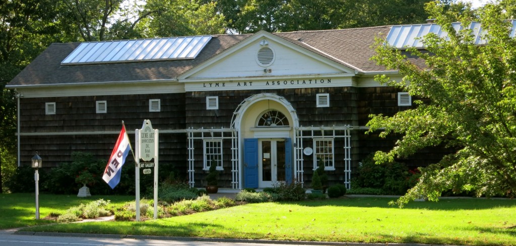 Exterior shot of Lyme Art Association headquarters, Old Lyme CT