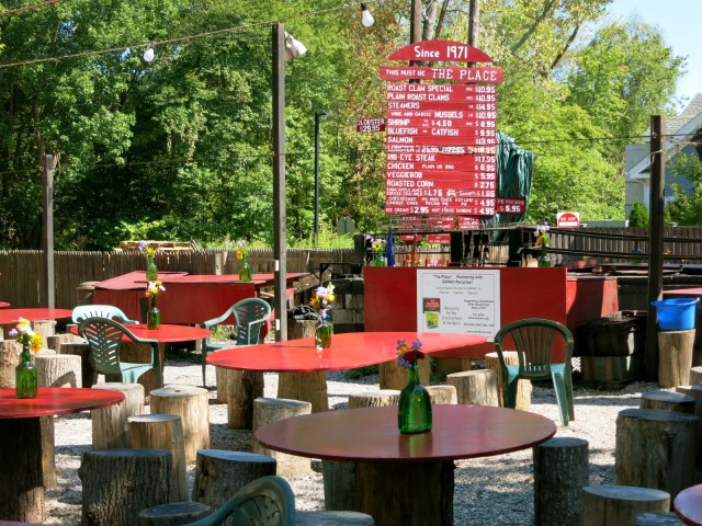 Simple grilled meats, fish and veggies at The Place in Guilford CT