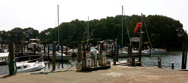 The hidden Three Belles Marina in Smith Cove, Niantic Ct - one of the prettiest hurricane holes on the East Coast