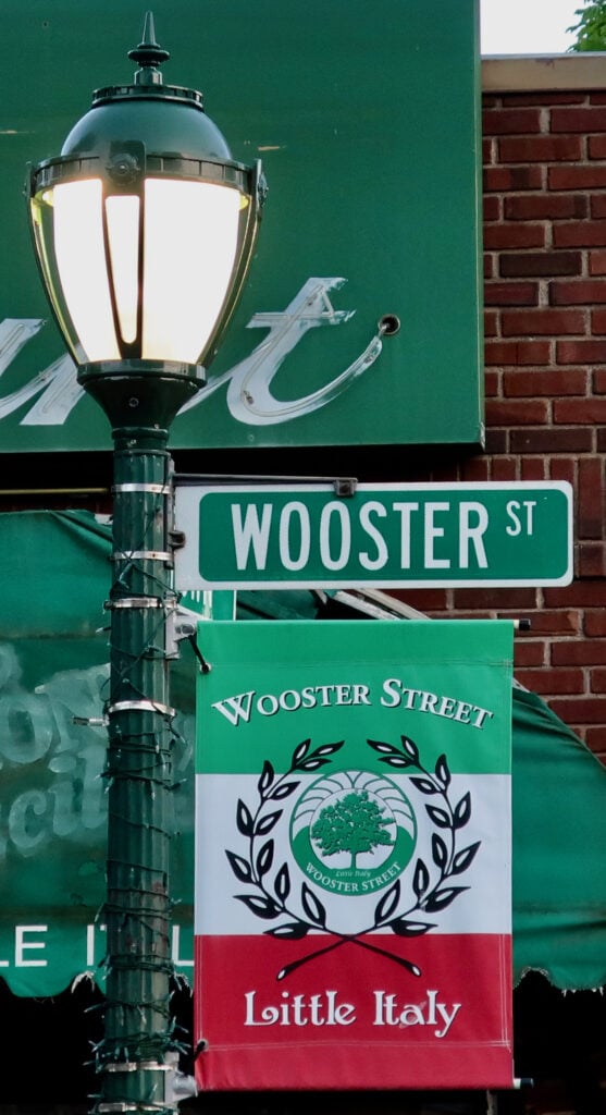 Wooster St. Sign New Haven CT