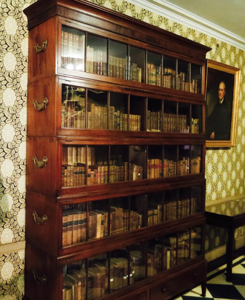 Justice John Jays Portable Barrister Bookcase at John Jay Homestead Katonah NY