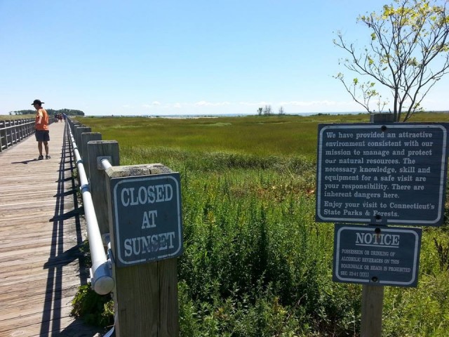 Boardwalk at Silver Sands State Park, Milford CT