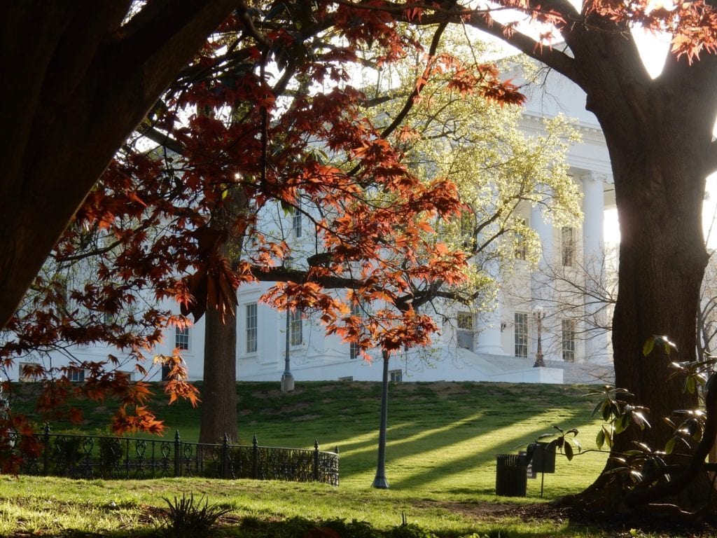 VA State House Sunrise Richmond VA
