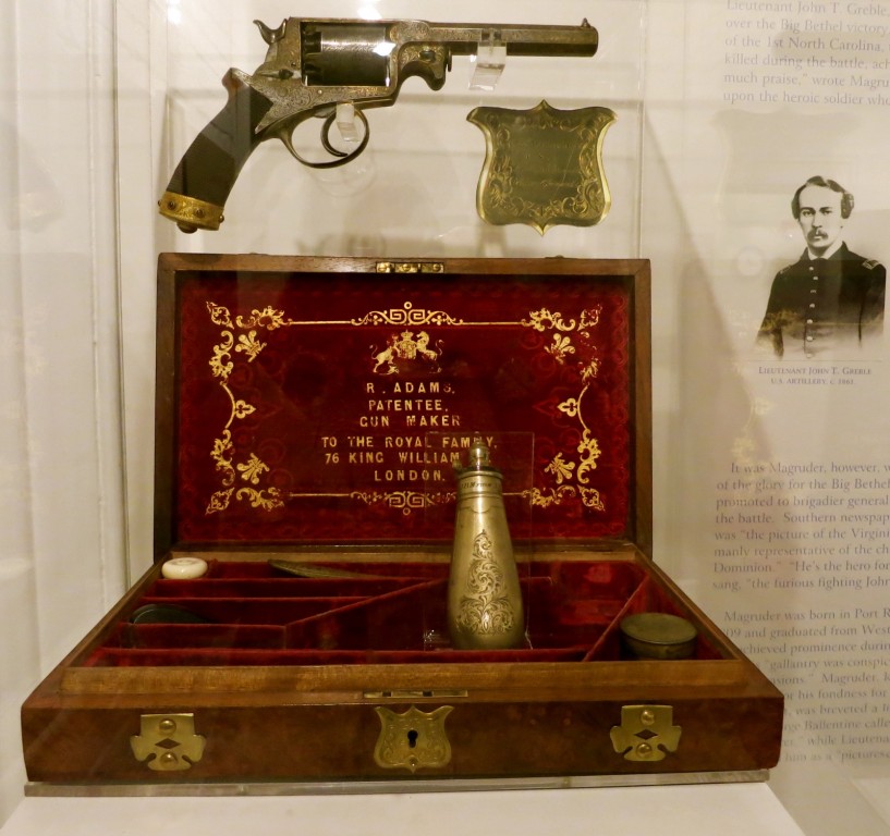 General John Magruder's silver Bejeweled Revolver, Lee Hall Mansion, Newport News, VA