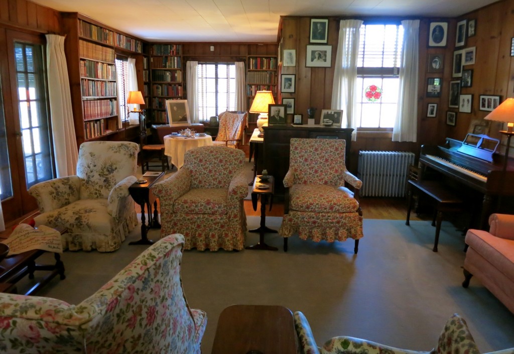 Parlor, Tea table set for JFK, Val Kill, Eleanor Roosevelt Historic Site, Hyde Park NY