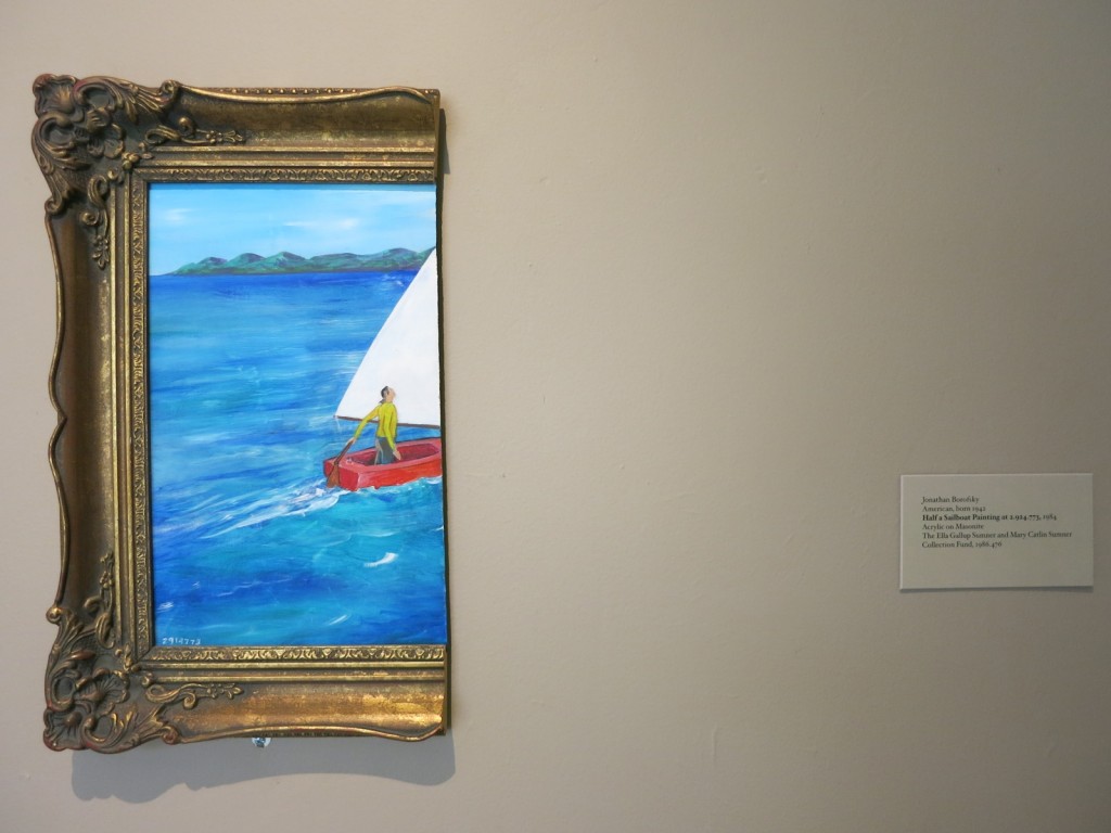 Jonathan Borofsky’s 1984 Half A Sailboat Painting Wadsworth Antheneum Hartford CT