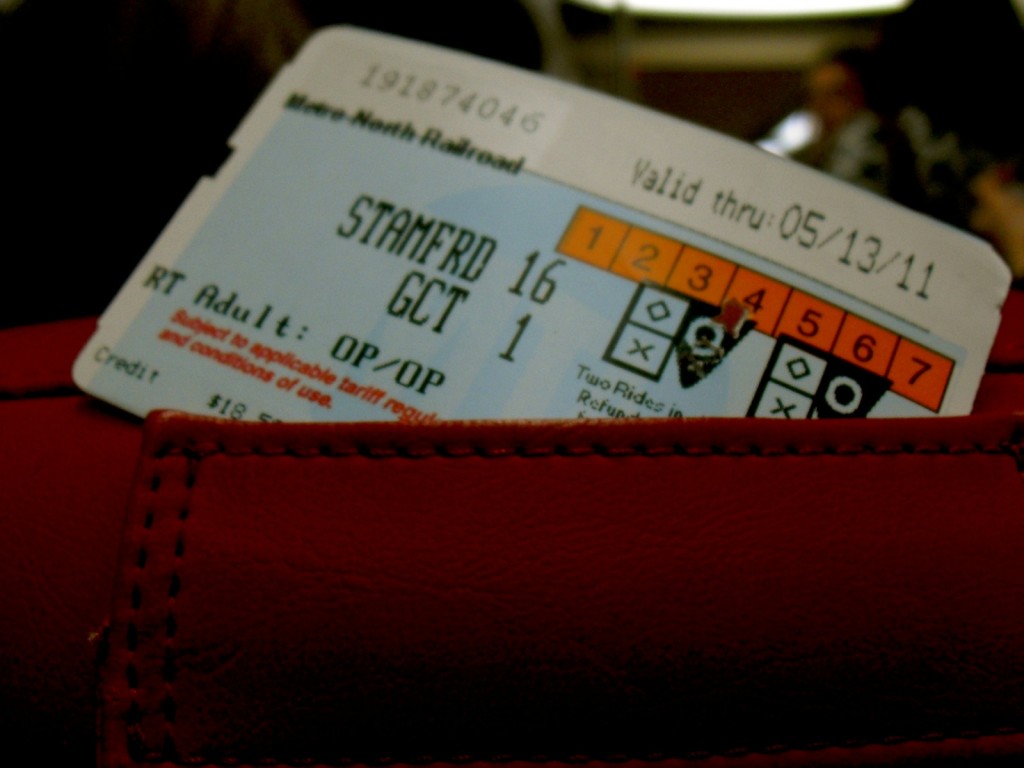 Stamford CT Metro North Train Ticket