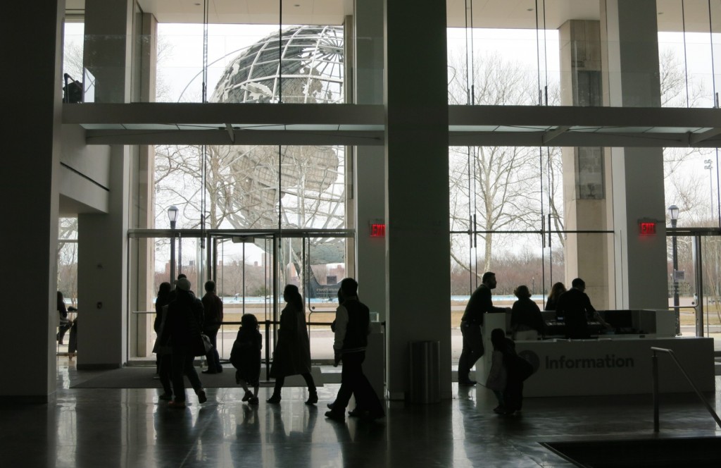 Queens Museum with Worlds Fair Globe in background