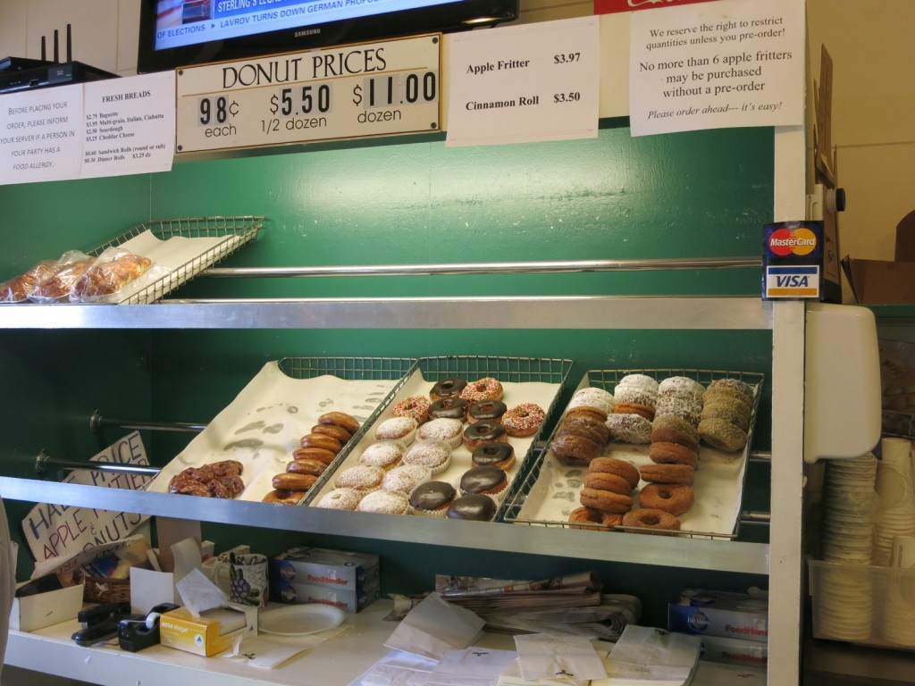 Martha’s Vineyard Gourmet Café & Bakery by day, Back Door Donuts at night, Oak Bluffs MA