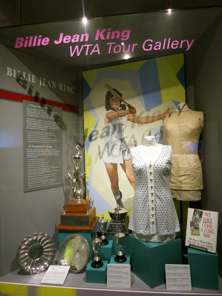 Billie Jean King exhibit - International Tennis Hall of Fame