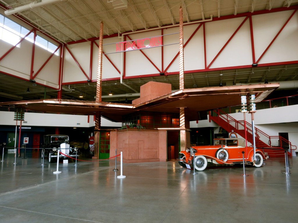 Frank Lloyd Wright Gas Station, Built from Renderings in 2014, Pierce-Arrow Museum, Buffalo NY