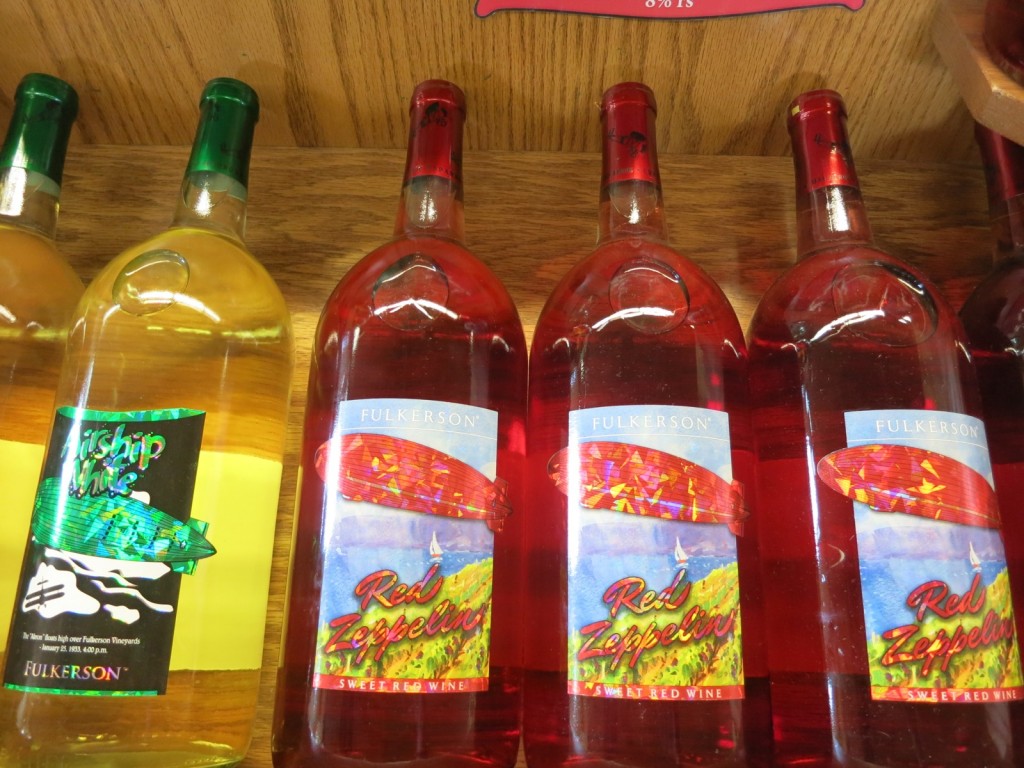 Fulkerson Winery sweet Zeplin Series - a fun drink, Seneca Lake NY