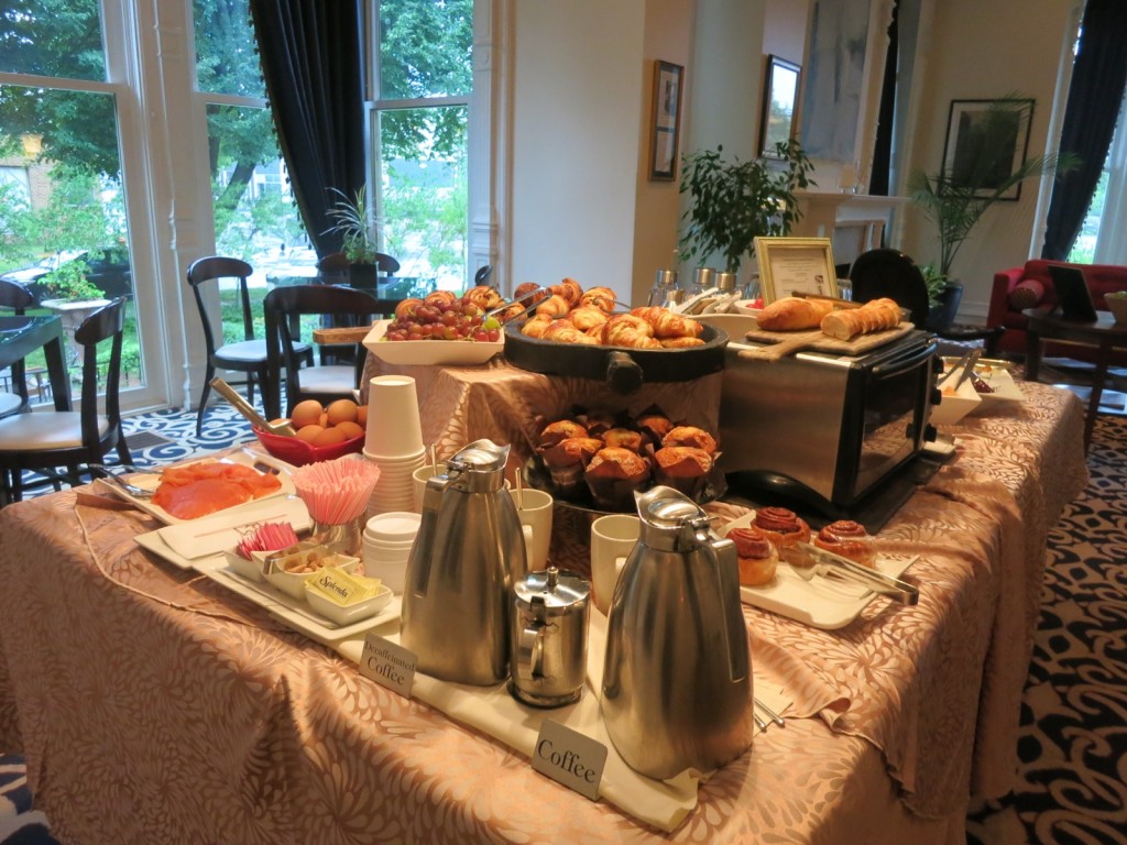 European Breakfast Spread, Mansion on Delaware, Buffalo NY