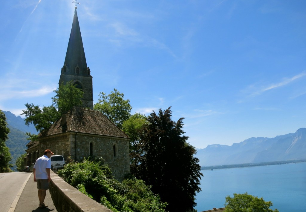 Old Montreux Church on Hill