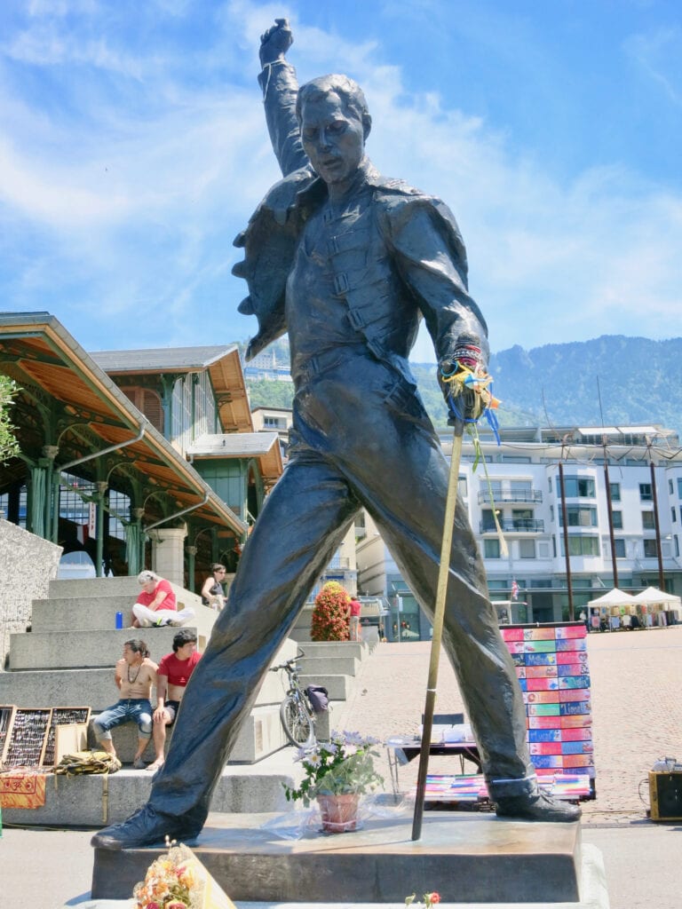 Statue of Freddy Mercury Montreux Switzerland