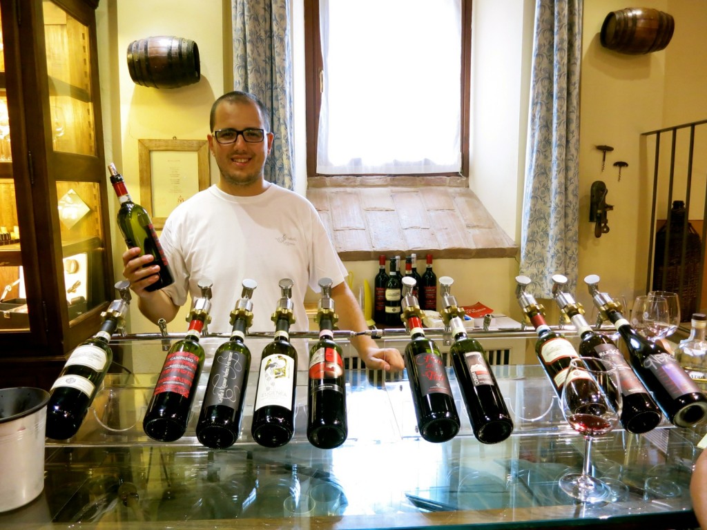 Tasting Room at Castello Di Razzano Near Asti in Piedmont Italy