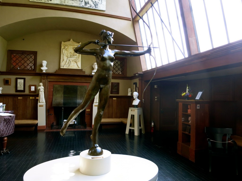 Diana holding bow and arrow Saint Gaudens NHS New Hampshire