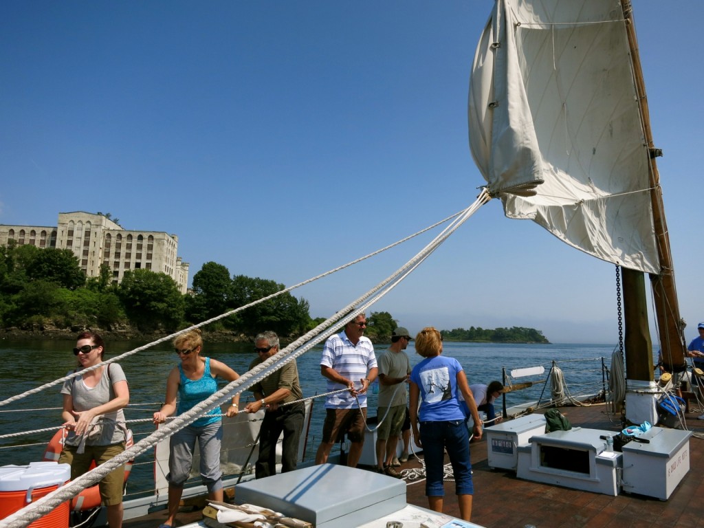 Heave-Ho on the Gundalow; Portsmouth NH