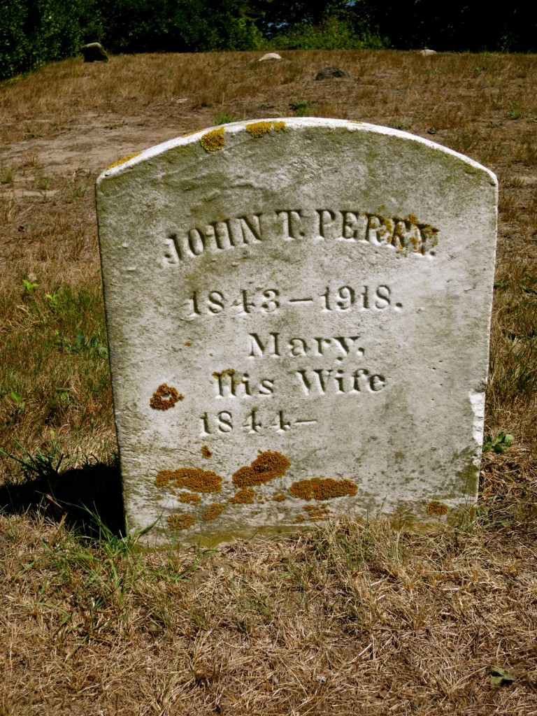 Mary Perry Grave, Born 1844, No Date of Death Block Island Gravestone