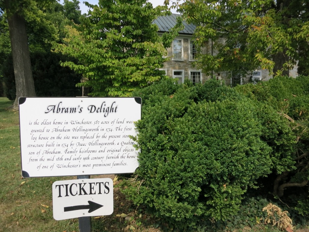 Abram's Delight, Winchester VA