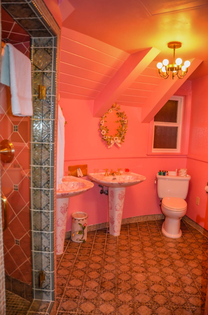 Madonna Inn Room 218 bathroom