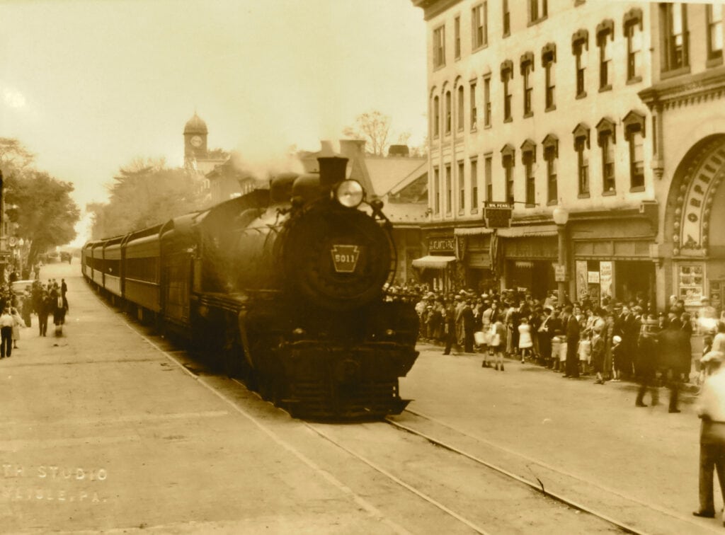 Train ran through center of Carlisle PA on High Street for 99 years