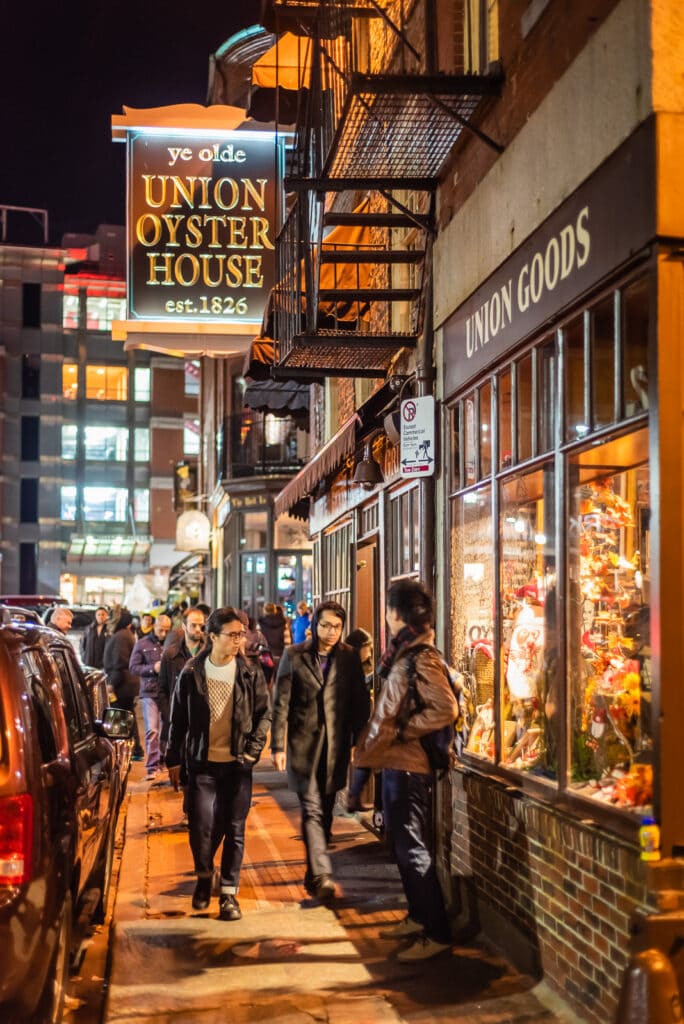 Boston nightlife at Union Oyster House