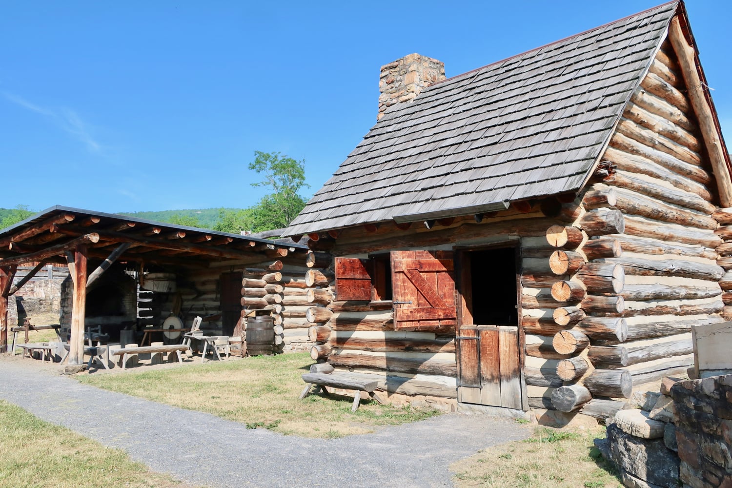 Fort Roberdeau officers cabins Blair County PA