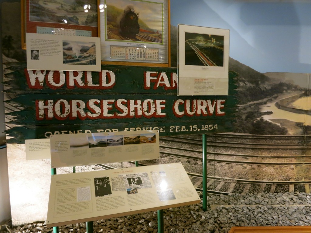 Horseshoe Curve Sign at Visitors Center
