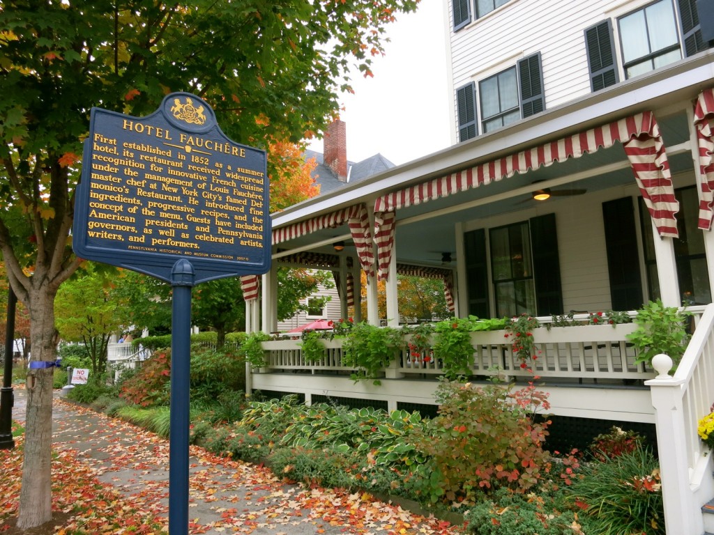 Exterior of Hotel Fauchere in Milford PA