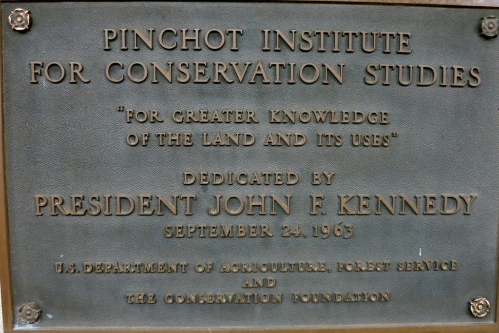 JFK Dedication, Grey Towers plaque